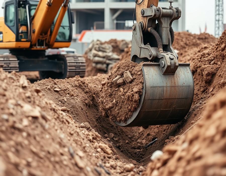 Travaux d'excavation